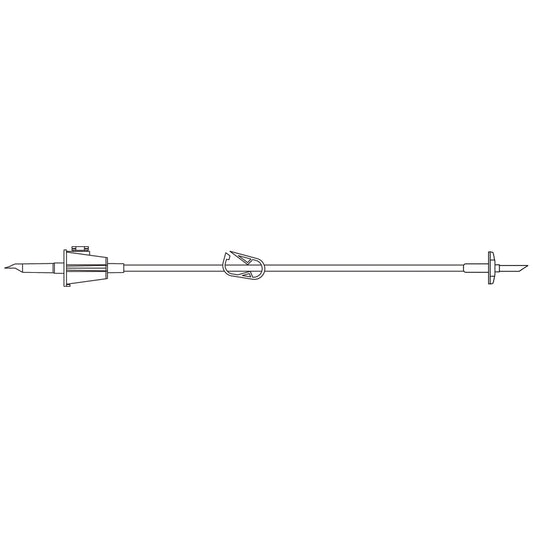 Fluid Transfer Set, Universal Spike, Wide Bore Tubing, On/ Off Clamp, 27"L, 50/cs (Rx) (Continental US+HI Only)