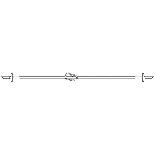 Fluid Transfer Set, Proximal & Distal Non-Vented Spikes, Wide Bore Tubing, On/ Off clamp, 27"L, DEHP & Latex Free , 50/cs (LF) (Rx) (Item is Non-Returnable) (Continental US+HI Only, Excluding IN and ND)