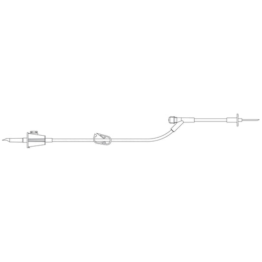 Fluid Transfer Set, Same Features as 356050 But Built-In Latex Free Y-Site Medicinal Entry Point For Multiple Injections, 23"L, 50/cs (LF) (Rx) (Item is Non-Returnable) (Continental US+HI Only, Excluding IN and ND)