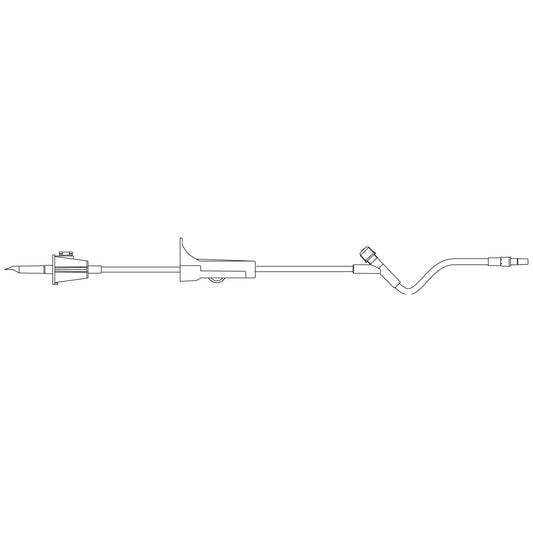 Fluid Transfer Set, Same Features as 356048 But 22"L Built-In Latex Free Y-Site Medicinal Entry Point & Distal Luer Slip without Needle, 22"L, 50/cs (LF) (Rx) (Item is Non-Returnable) (Continental US+HI Only, Excluding IN and ND)
