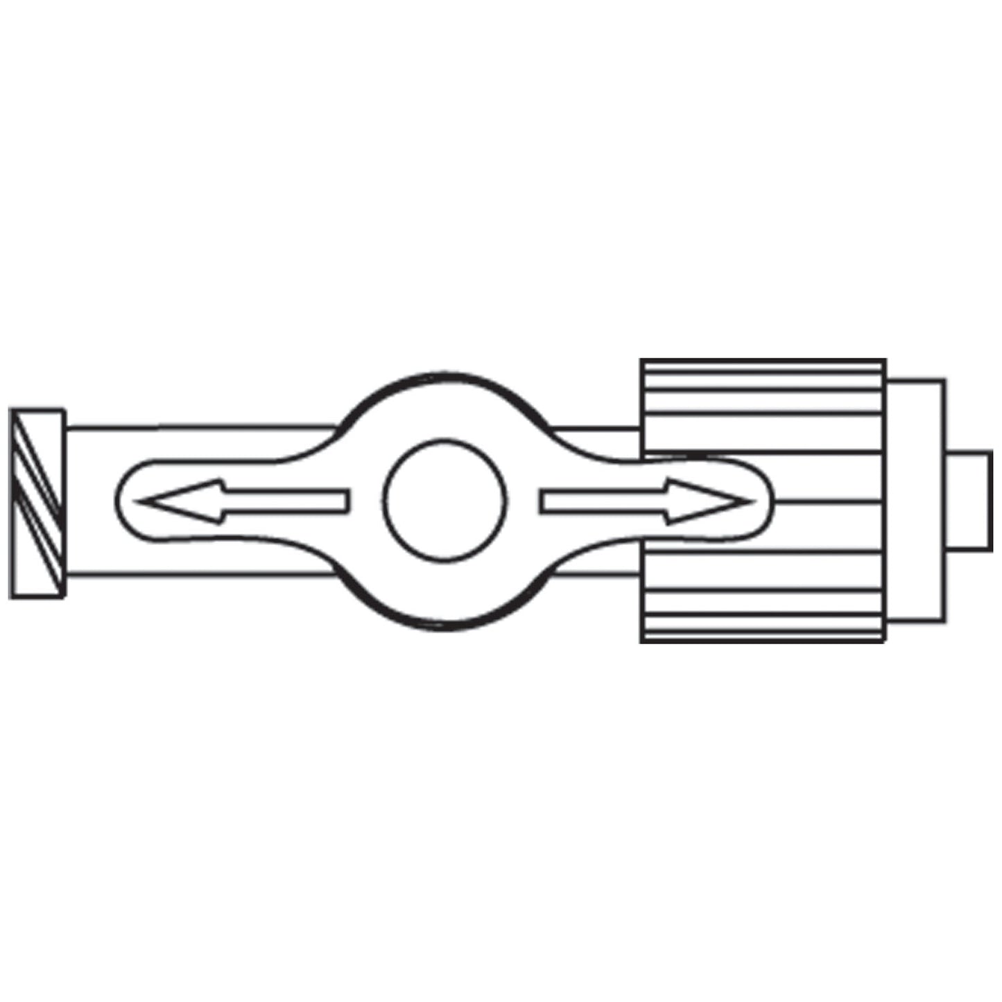 Discofix® One-Way Stopcock, Female Luer Lock Port & SPIN-LOCK® Adapter, Port Covers, Lipid Resistant, DEHP, Latex Free , 100/cs (LF) (Rx) (Item is Non-Returnable) (Continental US+HI Only, Excluding IN and ND)