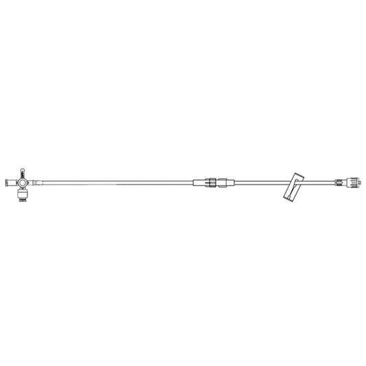 Dual Male Adapter, Male Luer Lock Connector & Distal SPIN-LOCK connector, DEHP, Latex Free , 100/cs (LF) (Rx) (Item is Non-Returnable) (Continental US+HI Only, Excluding IN and ND)