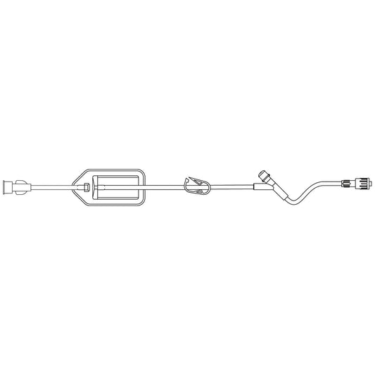 Extension Set, 1.2 Micron Filter, 1 Injection Site & SPIN-LOCK Connector, DEHP-Free, 5.1mL Priming Volume, 16"L, Latex Free , 50/cs (LF) (Rx) (Item is Non-Returnable) (Continental US+HI Only, Excluding IN and ND)