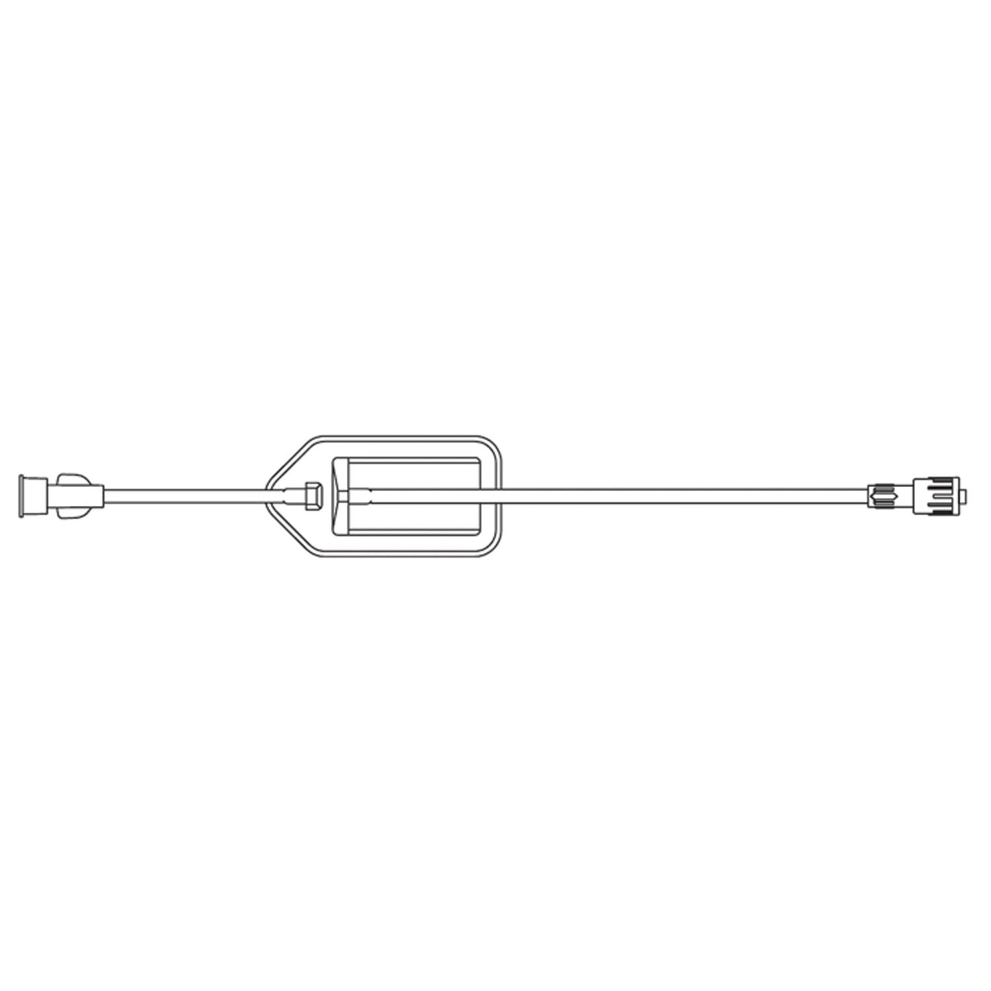 5.0 Micron Air Eliminating In-Line Filter, Female Luer Connector, Male SPIN-LOCK® Connector, DEHP & Latex Free , 3.6mL Priming Volume, 10"L, 50/cs (LF) (Rx) (Item is Non-Returnable) (Continental US+HI Only, Excluding IN and ND)