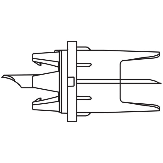 Binary Connector For 250mL EXCEL IV Container, Steel Bag Spike, White Cap, DEHP & Latex Free , 200/cs (LF) (Rx) (Item is Non-Returnable) (Continental US+HI Only, Excluding IN and ND)