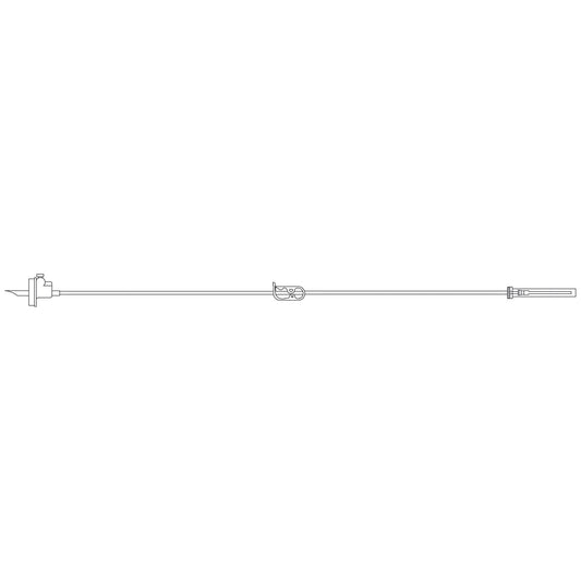 Cysto Post-Operative Irrigation Set, UniSpike® Connector, 0.188" ID Tubing, 4½" Distal Latex Connector, 80"L, Latex Free , 20/cs (LF) (Rx) (Item is Non-Returnable) (Continental US+HI Only, Excluding IN and ND)