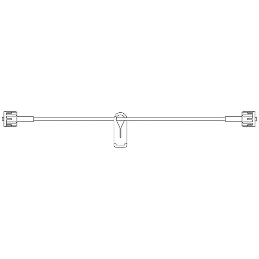 Extension Set, Male Luer Locks at Each End & 1 Slide Clamp, 0.7mL Priming Volume, 31"L, Latex Free , 50/cs (LF) (Rx) (Item is Non-Returnable) (Continental US+HI Only, Excluding IN and ND)