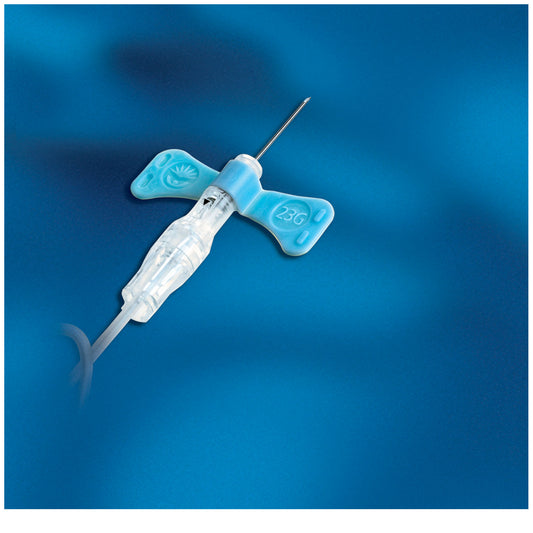 Blood Collection Set, Safety Push Button Retracting Needle, 25G x ¾" Needle, 12" Tubing, Luer Adapter, 50/bx, 4 bx/cs (Item on Manufacturer Allocation - Inventory Lim (Minimum Expiry Lead is 90 days)