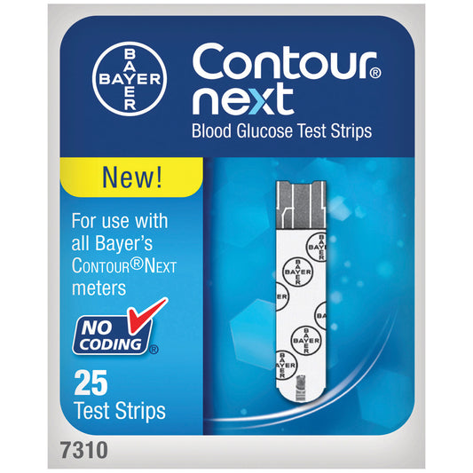 Blood Glucose Test Strips, 25/btl (Minimum Expiry Lead is 90 days) (Continental US+HI, PR Only)