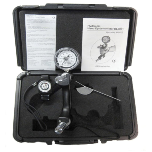 3-Piece Hand Evaluation Kit Includes: BL5001 Dynamometer, PG-30 Pinch Gauge, 5½" Stainless Steel Finger Goniometer & Plastic Case (1) (1) (060782)