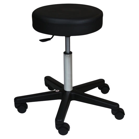 Economy Pneumatic Exam Stool, Black, Leg, Black Composite Base (5)