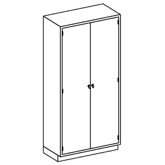 High Cabinet 35"W x 84"H x 18"D, Stainless Steel Adjustable Shelves, Hinge Solid Door (5) (1)