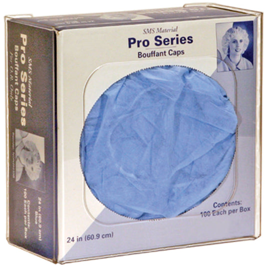 Bouffant/ Shoe Cover Dispenser Holds One Box of Bouffant Caps or Shoe Covers, Clear PETG Plastic, Keyholes For Wall Mounting, 11 3/8"W x 11¼"H x 5¼"D (Made in USA)