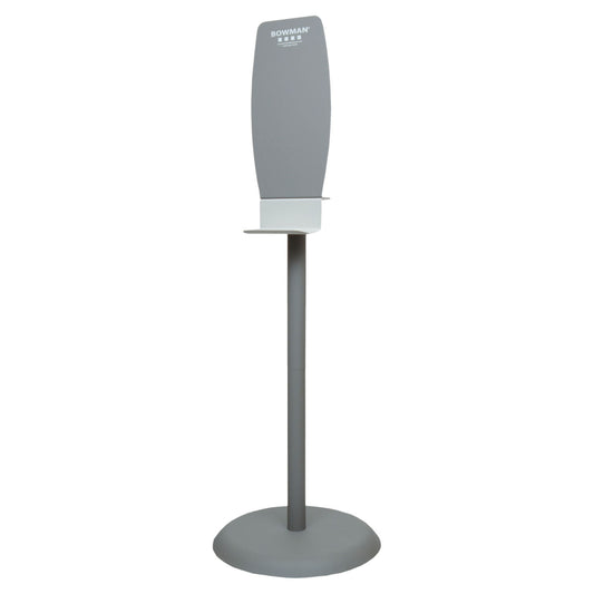 Floor Stand, Hand Sanitizer, Standard Back Plate For Use with Sanitizer, Hand Lotion, or Foam Dispensers , Self-Righting Base Optional Sign Holder Sold Separatel (No tools required for assemble) (Up to 40 Degrees past center without dispenser) (SN003-0212