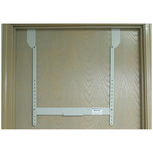Fire Door Hanger For Protection Organizers, Holds Protection Organizers at Adjustable Heights, Attaches at Top of Fire Door, 22G Quartz Powder Coated Metal, 26 1/8"W x 29½"H x 2 15/16"D (Made in USA)