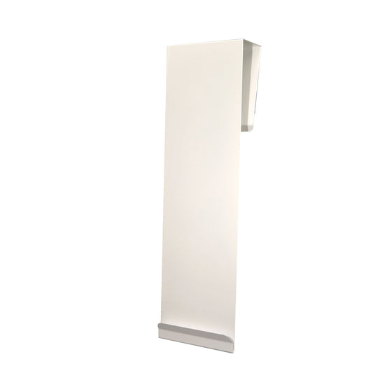 Door Hanger, Long, Holds Protection Organizers, 22G Quartz Powder Coated Metal, 5½"W x 19"H x 2½"D, (Made in USA)