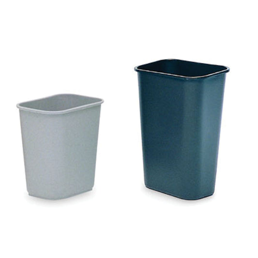 Deskside Wastebasket, Rectangular 28 1/8 Qt, Light Gray, Medium ($1250 Minimum Order Mix & Match with Prepaid Freight to Remain at $1250) (Freight Added to Any Order Outside of Bunzl's Delivery Area)