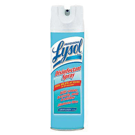Disinfecting Spray, 19 oz, Crisp Linen, 12/cs ($1250 Minimum Order Mix & Match with Prepaid Freight to Remain at $1250) (Freight Added to Any Order Outside of Bunzl's Delivery Area)