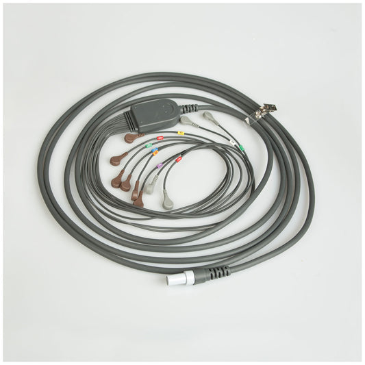 10 Lead Patient Cable For Q-Stress, AHA 25" Leadwires , Snap Connection