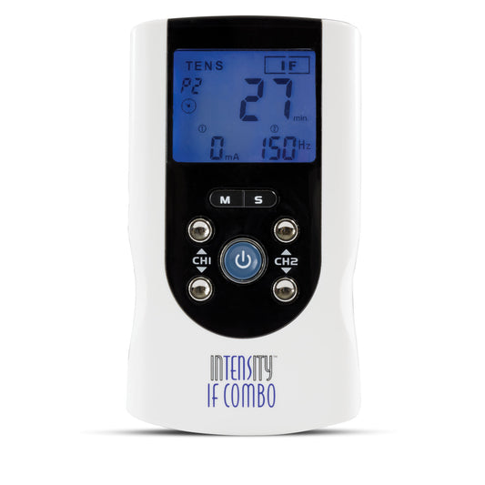 IF Combo Device, Comes Complete with: Device, Carrying Case, 2 Sets of Lead Wires, 9-Volt Battery, AC Adaptor, Instruction Manual, and Pack of Four Self-Adhesive Reusable Electrodes. Basic Assembly Required, 1 Year Warranty (TENS/IF) (092882)