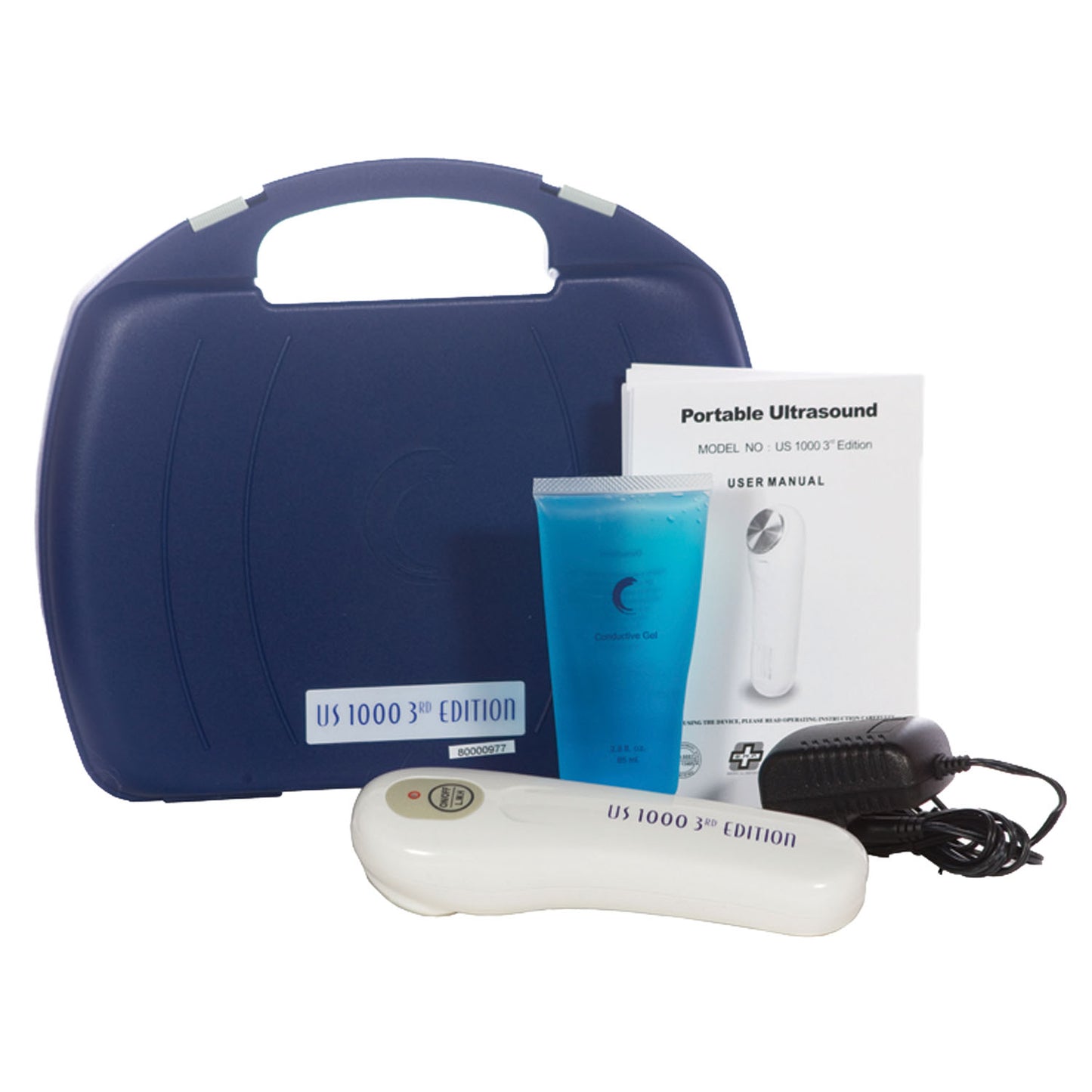 Ultrasound Unit, Comes Complete with: Device, Carrying Case, AC Adaptor, Ultrasound Gel, and Instruction Manual, Basic Assembly Required, 6 Month Warranty (092886)