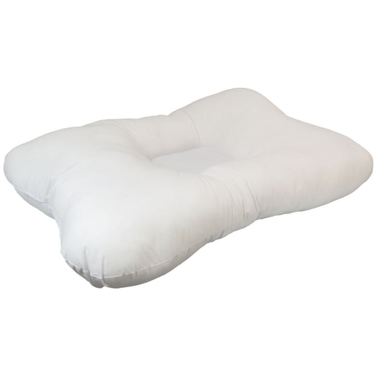 Fiber Filled Cervical Indentation Pillow, 23" x 16.1" x 4.7", White (092819)