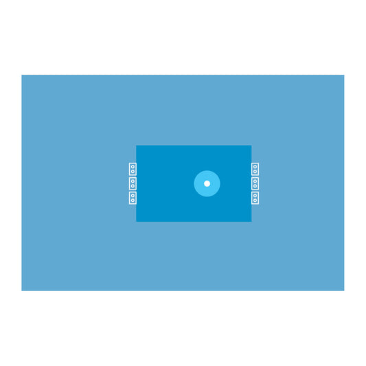 Extremity Drape, 28 x 45, Absorbent, 2 1/2 Circular Elastic Fenestration, Cord-holding Tabs, 12/cs