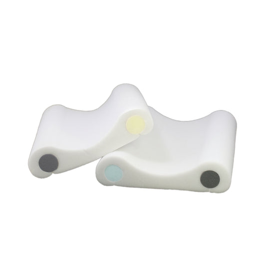 Cervical Pillow, 22" x 16", Washable Cotton/Polyester Cover, Includes 4" Support Lobes: Black for Firm; White for Gentle; Gold for Extra-Firm; and Blue for Medium