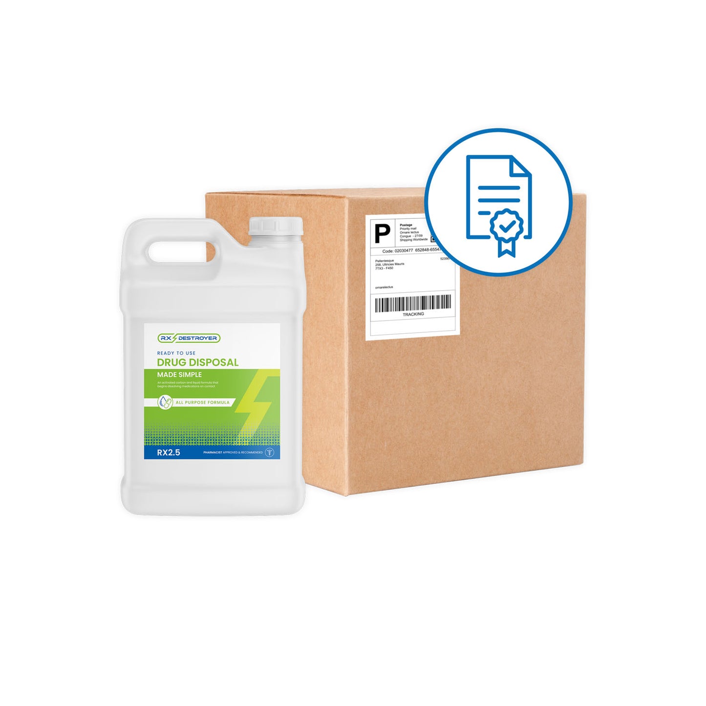 Rx Destroyer™ All-Purpose, 2.5 Gallon Bottles, 2/cs