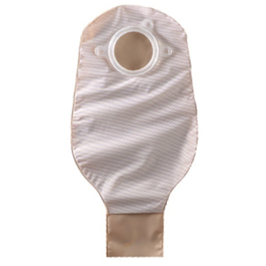 Drainable Pouch, 2-Piece, 12", 1-Sided Comfort Panel, Tail Clip, Opaque, 1 1/4" Flange, 20/bx