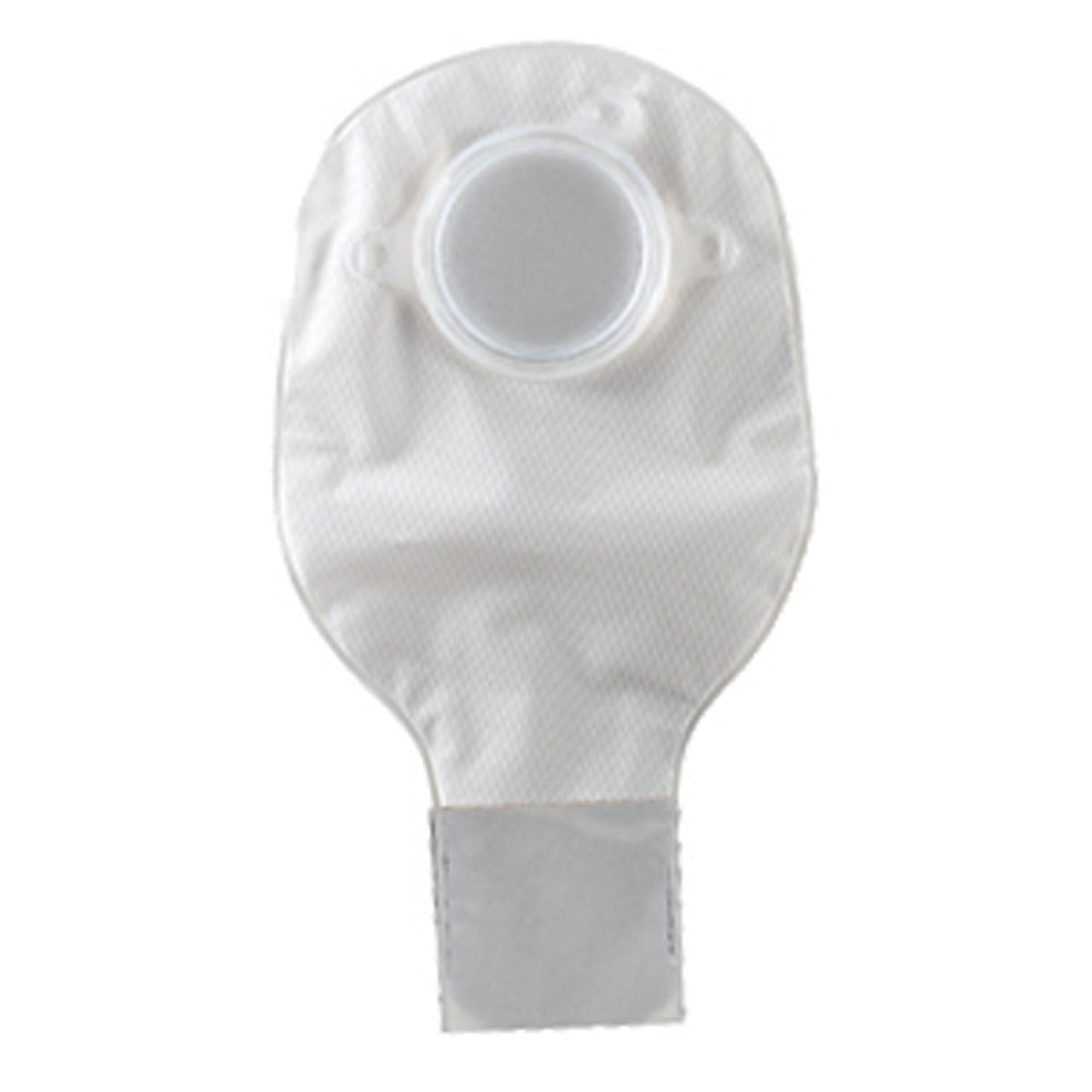 Drainable Pouch, 2-Piece, 6", 1-Sided Comfort Panel, Tail Clip, Transparent, 1 1/4" Flange, 10/bx