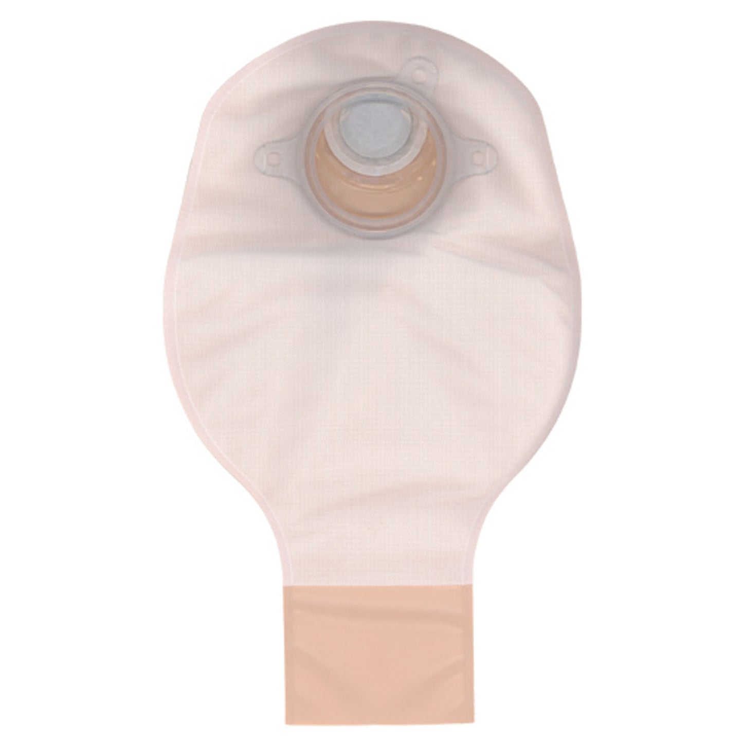 Drainable Pouch, 2-Piece, 10", 2-Sided Comfort Panel, Tail Clip, Filter, Opaque, 1 3/4" Flange, 20/bx