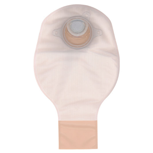 Drainable Pouch, 2-Piece, 10", 2-Sided Comfort Panel, Tail Clip, Filter, Opaque, 1 3/4" Flange, 20/bx