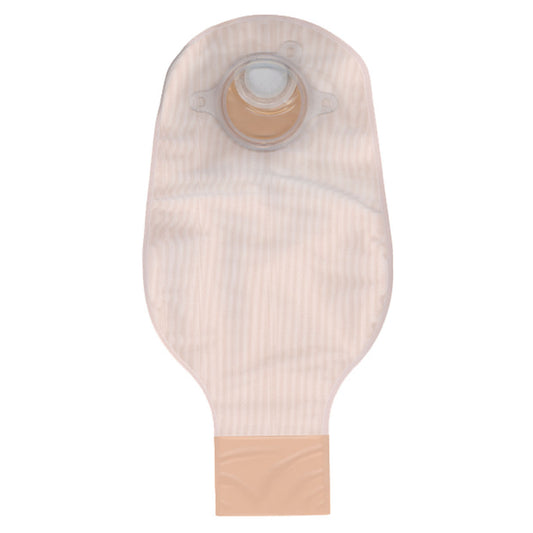 Drainable Pouch, 2-Piece, 12", 2-Sided Comfort Panel, Tail Clip, Filter, Opaque, 1 3/4" Flange, 20/bx