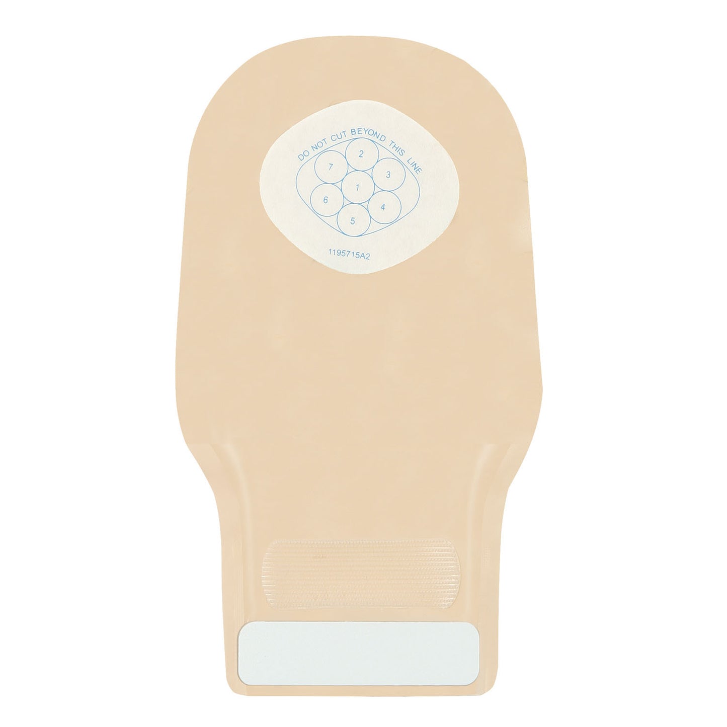 Drainable Pouch, Stomahesive Skin Barrier with Cut-to-Fit Opening, 4" with 1-Sided Comfort Panel, InvisiClose Tail Closures, Transparent, 0" - 9/10" Stoma Opening, 10/bx