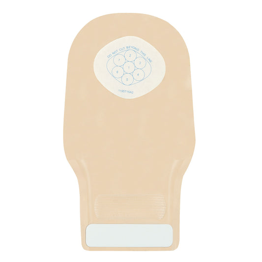Drainable Pouch, Stomahesive Skin Barrier with Cut-to-Fit Opening, 4" with 1-Sided Comfort Panel, InvisiClose Tail Closures, Transparent, 0" - 9/10" Stoma Opening, 10/bx