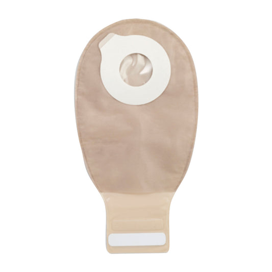 Drainable Pouch, 12", 2-Sided Comfort Panel, InvisiClose® Tail Closure, Filter, Tan, Small, 10/bx