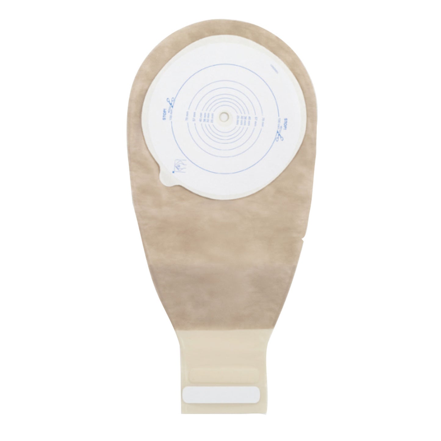 Drainable Pouch, 14", 1-Sided Comfort Panel, Cut-to-Fit Double-Layer Skin Barrier, InvisiClose® Tail Closure, Transparent, 3/8" - 4" Stoma, 10/bx