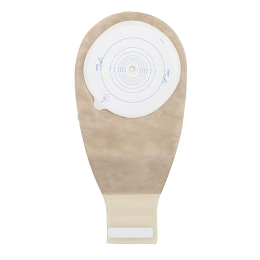 Drainable Pouch, 14", 1-Sided Comfort Panel, Cut-to-Fit Double-Layer Skin Barrier, InvisiClose® Tail Closure, Transparent, 3/8" - 4" Stoma, Non-Sterile, 10/bx