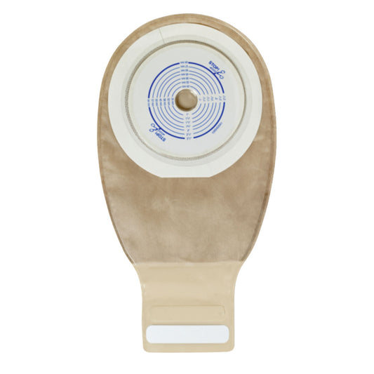 Drainable Pouch, 12", 2-Sided Comfort Panel, Cut-to-Fit Modified Durahesive Plus Skin Barrier, InvisiClose® Tail Closure, Filter, Tan, 3/4" - 2 1/2" Stoma, 10/bx
