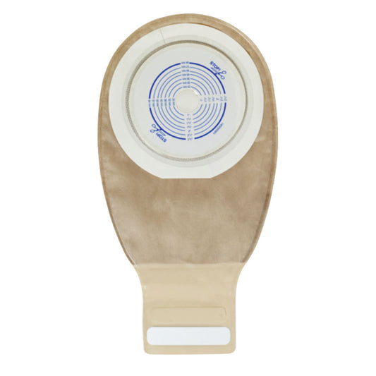 Drainable Pouch, 12", 1-Sided Comfort Panel, Cut-to-Fit Modified Durahesive Plus Skin Barrier, InvisiClose® Tail Closure, Filter, Transparent, 3/4" - 2 1/2" Stoma, 10/bx
