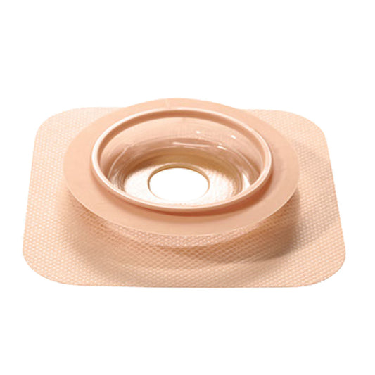 Durahesive Skin Barrier with Mold-to-Fit Opening, Hydrocolloid Tape Collar, 2 1/4" Accordion Flange, 1/2" - 7/8" Stoma Opening, Tan, 10/bx