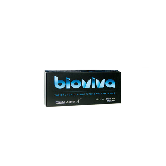 Bioviva Hemostatic Gauze , 20/bx (Gelfoam Comparable) (Dual Dressing Per Each Blister Pack)