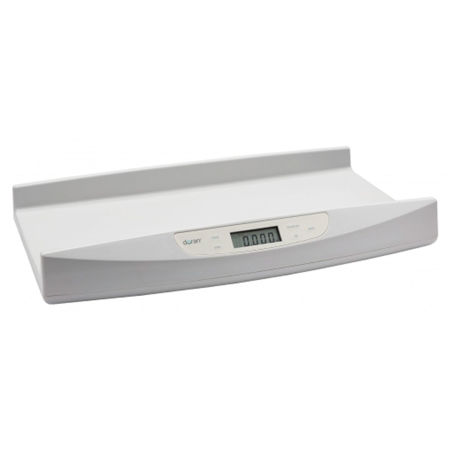 Digital Infant Lactation Scale, Wt. Capacity 45 lb x 0.1 oz , AC Adaptor, Large Platform 25"L x 11" D with Curved Sides (20 kg x 2 g)