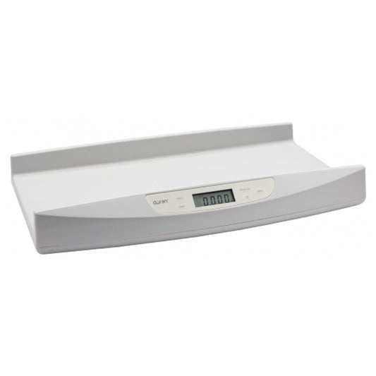 Digital Infant Lactation Scale, Wt. Capacity 45 lb x 0.1 oz , AC Adaptor, Large Platform 25"L x 11" D with Curved Sides (20 kg x 2 g)