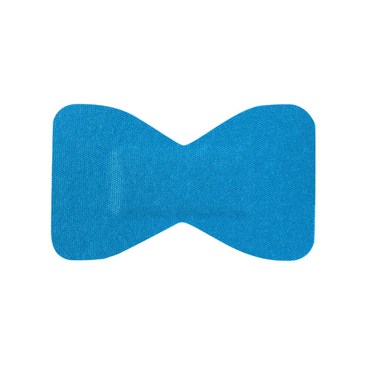 Fabric Adhesive Bandages, Metal Detectable, 1-3/4" x 3", Fingertip, Blue, Strip, 1800/rl, 8 rl/cs