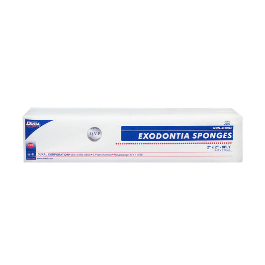 Gauze Sponge, 2" x 2", Non-Sterile, 8-Ply, Cotton Filled, 200/bg, 25 bg/cs
