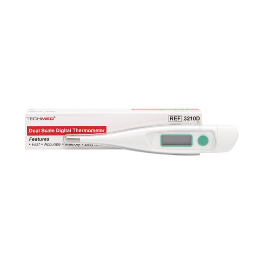 Digital Thermometer, Dual Scale, 10 Second Read, 12/bx