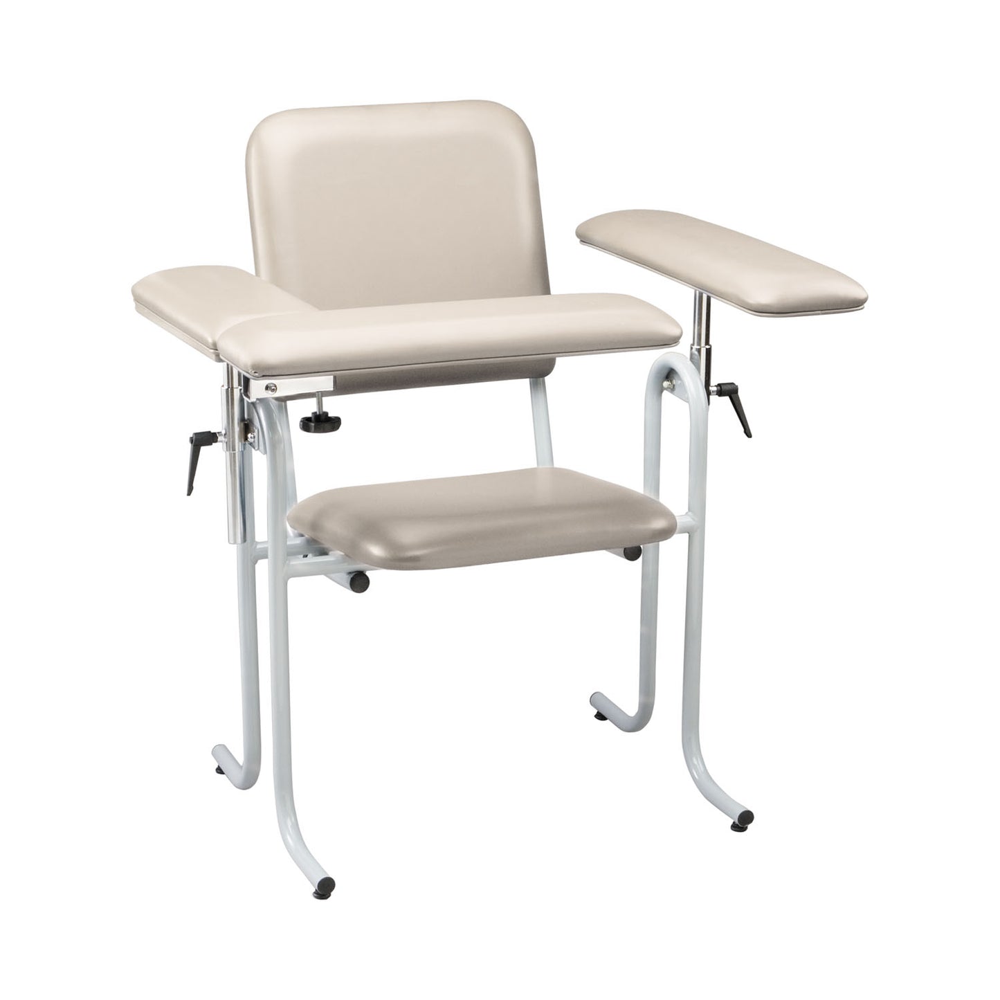 Blood Draw Chair with Flip Up Arm, Upholstered, Seat Dimensions: 18"W x 17"D x 19"H, Oatmeal