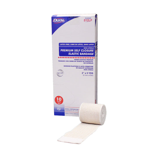 Elastic Bandage with Self Closure, 2" x 5yd, Non-Sterile, Latex Free , 10/bx, 5 bx/cs (LF)